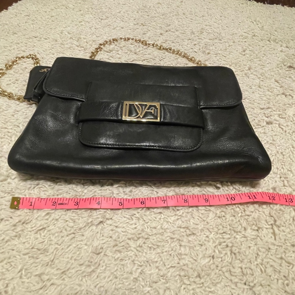 Diane Von Furstenberg Mimosa Clutch Nappa Black - Picture 12 of 13